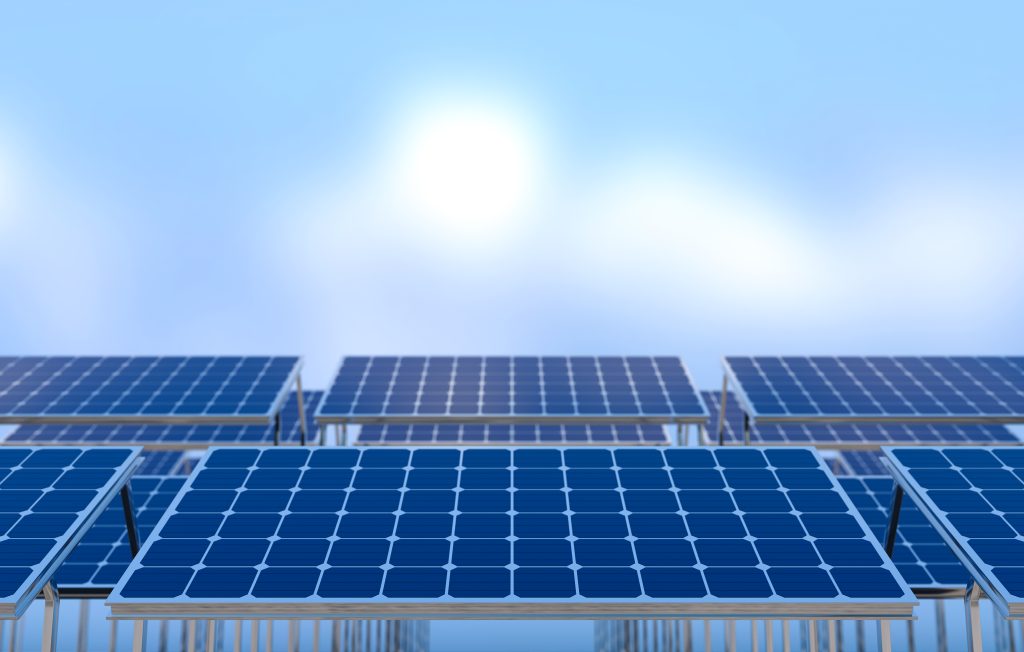paneles que producen energía solar