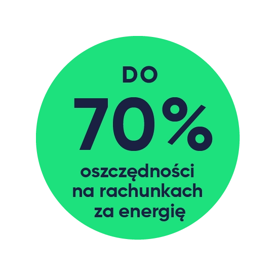 DO 70% oszczędności na rachunkach za energię